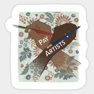 Pay Artists Sticker